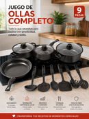 JUEGO DE OLLAS Y UTENSILIOS X13