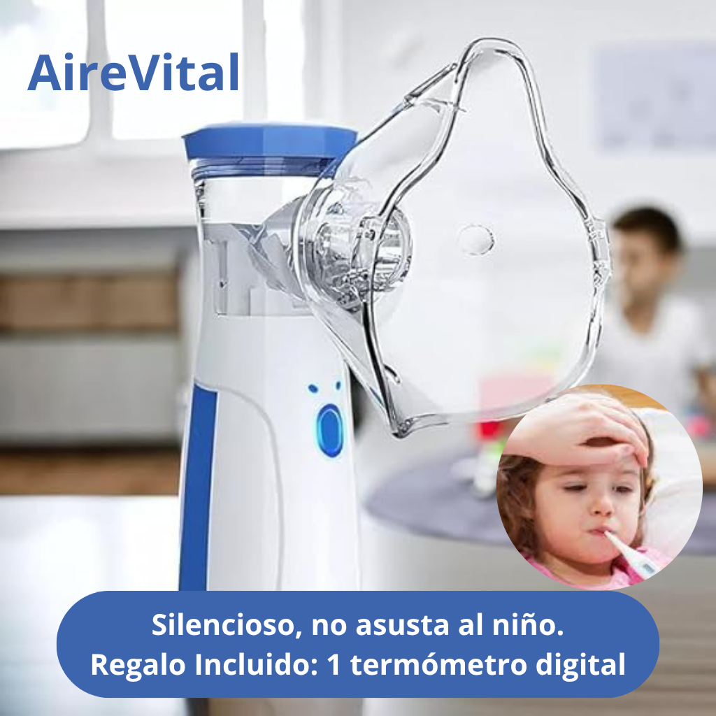 AireVital Kit Emergencia en Casa - Respira mejor y controla la fiebre en minutos